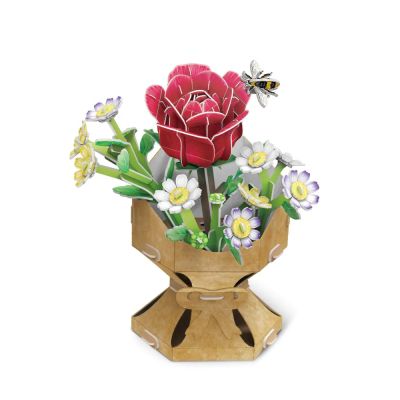 Пъзел 3D Flower Bouquet Роза CubicFun W3301h 
