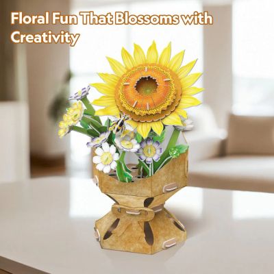 Пъзел 3D Flower Bouquet Слънчоглед CubicFun W3303h