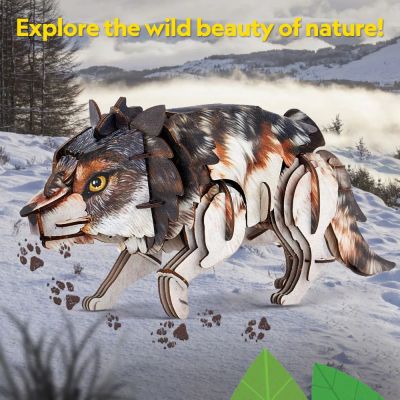 Пъзел 3D Wild Animals Сив вълк CubicFun DS1073h