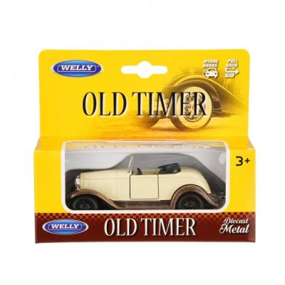 Метален ретро автомобил Ford Roadster Cabrio Welly 1:34  