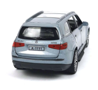 Метална кола Mercedes-Benz maybach GLS 600 със звук 1:28 сив