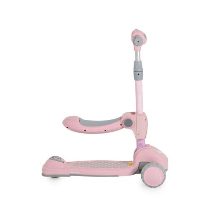 Сгъваема тротинетка със седалка Byox Checkmate Lace-Pink