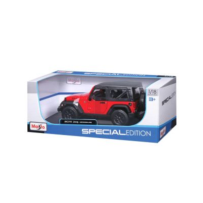 Метален джип Jeep Wrangler Maisto 1:18 - 31676 червен