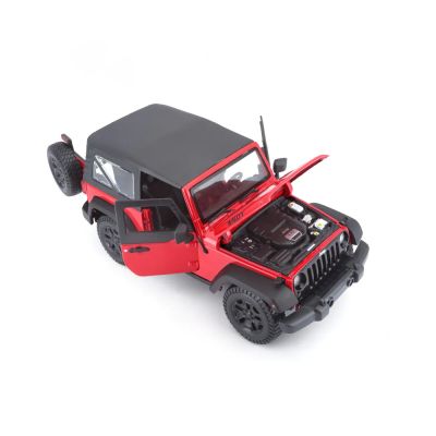 Метален джип Jeep Wrangler Maisto 1:18 - 31676 червен