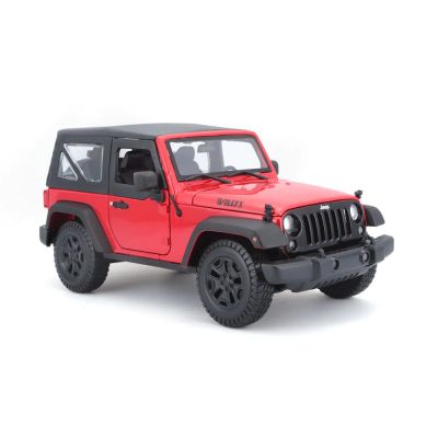 Метален джип Jeep Wrangler Maisto 1:18 - 31676 червен