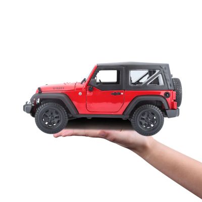 Метален джип Jeep Wrangler Maisto 1:18 - 31676 червен