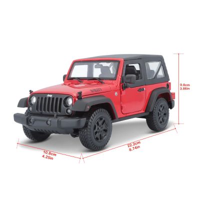 Метален джип Jeep Wrangler Maisto 1:18 - 31676 червен