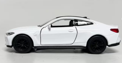 Метална кола BMW M4 Welly 1:34 бяла
