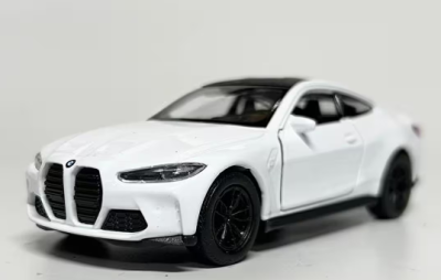Метална кола BMW M4 Welly 1:34 бяла