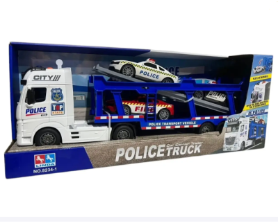 Полицейски автовоз с коли Police