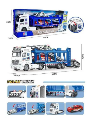 Полицейски автовоз с коли Police