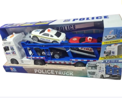 Полицейски автовоз с коли Police