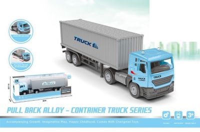 Метален камион с ремарке за контейнер