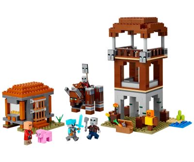 Конструктор LEGO Minecraft 21278 Кулата на грабителите и Опустошителя