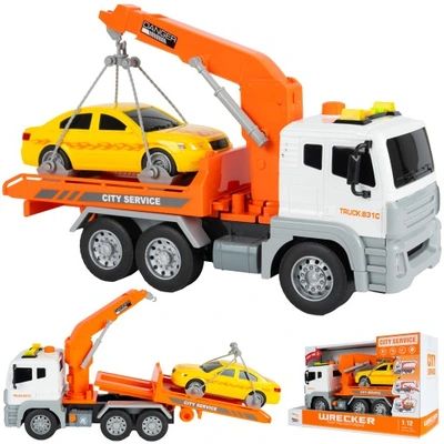 Камион Пътна помощ с кола Wrecker City Service 831C