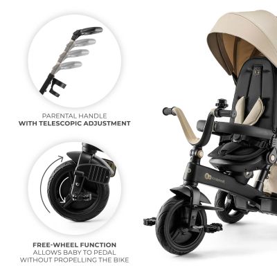 Триколка със сенник KinderKraft EASYTWIST бежова