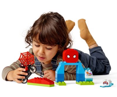 Конструктор LEGO DUPLO 10424 Marvel Spidey Приключение с мотоциклет