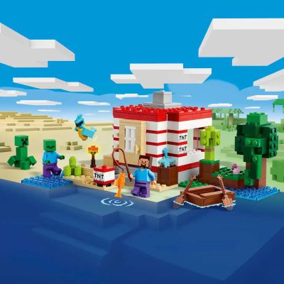 Конструктор LEGO Minecraft TNT къща в джунглата 21275
