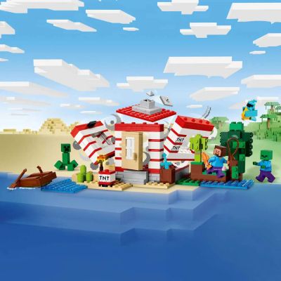 Конструктор LEGO Minecraft TNT къща в джунглата 21275