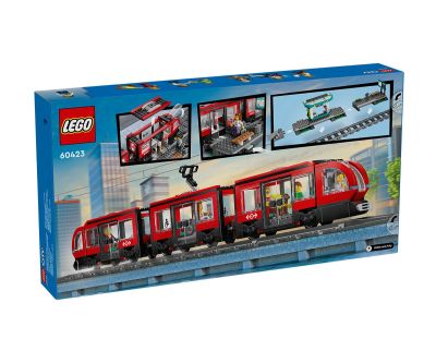 Конструктор LEGO City 60423 Трамвай и гара в центъра на града