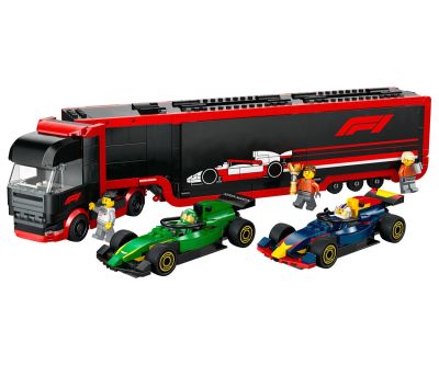 Конструктор LEGO City 60445 Камион от F1 с коли RB20 и AMR24 от F1
