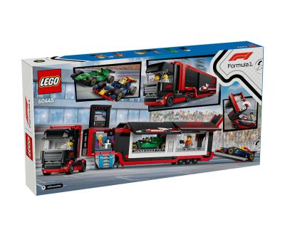 Конструктор LEGO City 60445 Камион от F1 с коли RB20 и AMR24 от F1