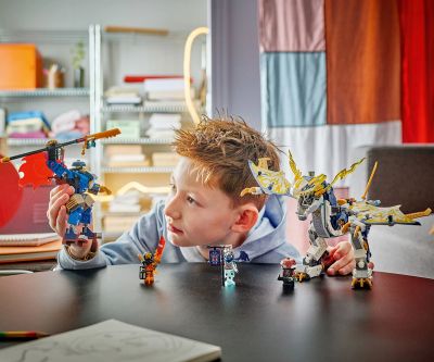 Конструктор LEGO NINJAGO 71843 Робот драконов ездач на Разбойник