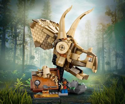 Конструктор LEGO Jurassic World 76969 Вкаменелости от динозаври череп на трицератопс 