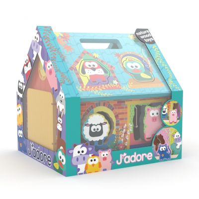 Дървена къща сортер Ферма J′adore JD823109