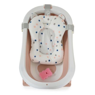 Комплект за къпане със сгъваема вана Palma розов