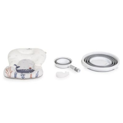 Сгъваем бебешки комплект за баня Cangaroo Balena сив