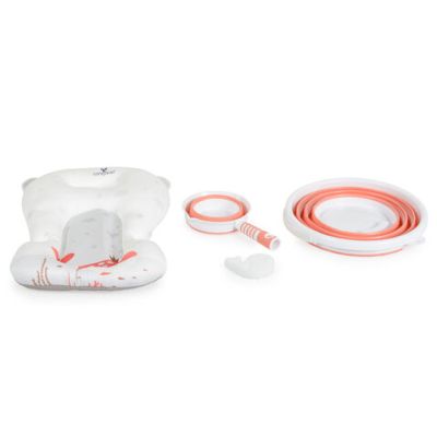 Сгъваем бебешки комплект за баня Cangaroo Balena розов