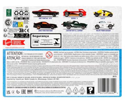 Комплект 6 броя метални колички Legends Hot Wheels - JBY78 