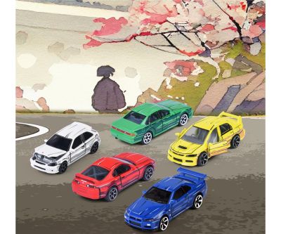 Комплект 5 метални колички JDM Legends Anime Majorette 8504105000