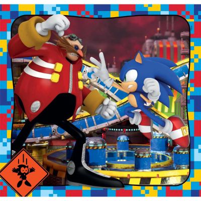 Детски пъзел Sonic 3x48ч. CLEMENTONI 25320