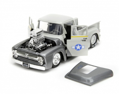 Метален автомобил Ford Pickup 1956 Street Fighter 1:24 Jada 34373