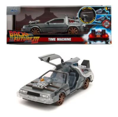 Метален автомобил Time Machine Back to the Future 1 1:24 Jada 34996