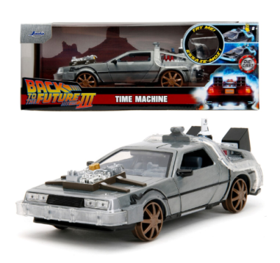 Метален автомобил Time Machine Back to the Future 1 1:24 Jada 34996