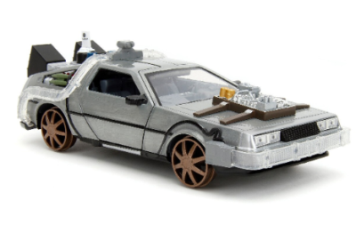 Метален автомобил Time Machine Back to the Future 1 1:24 Jada 34996