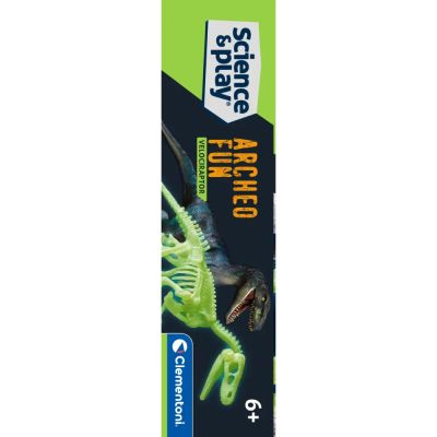 Скелет на динозавър Велоцираптор Archeofun Science Play Clementoni 75126