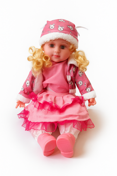 Интерактивна кукла Мелиса пееща и говореща на български език розов