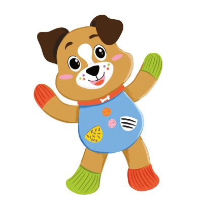 Плюшена играчка куче Clementoni Baby 17905