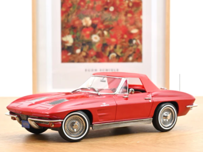 Метална кола Chevrolet Corvette Sting Ray Cabriolet Norev 1:18 - 189056