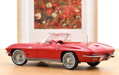 Метална кола Chevrolet Corvette Sting Ray Cabriolet Norev 1:18 - 189056