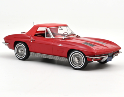 Метална кола Chevrolet Corvette Sting Ray Cabriolet Norev 1:18 - 189056
