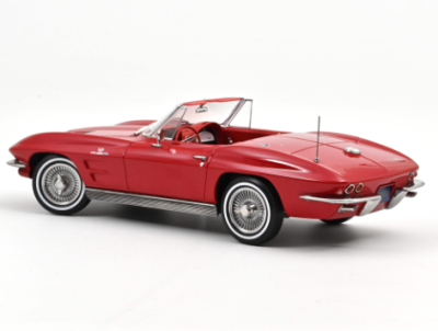 Метална кола Chevrolet Corvette Sting Ray Cabriolet Norev 1:18 - 189056