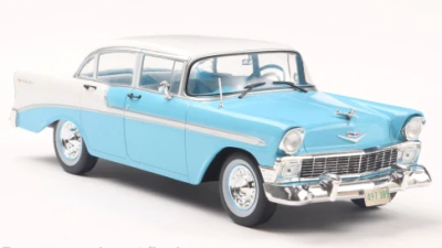 Метална кола Chevrolet Bel Air 4-Door Hard Top 1956 WHITE BOX 124248