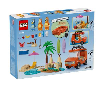 Конструктор Lego Bluey 11202 Пътуване до плажа със семейната кола на Блуи