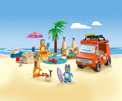 Конструктор Lego Bluey 11202 Пътуване до плажа със семейната кола на Блуи