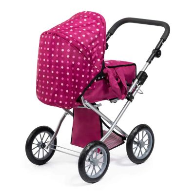 Количка за кукли City Star с чанта и порт бебе розова BAYER 13667AA 